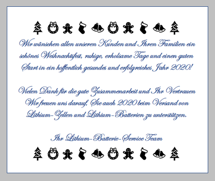 Weihnachtsgrüße
