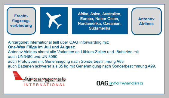 Luftfracht: OAG Inforwarding - Antonov Airlines- Aircargonet International - Neue Routenankündigungen im Juli und August BF-DE-OAG-Inforwarding-Antonov-Airlines-Juli-August