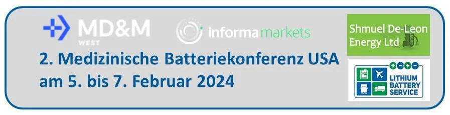 2. Medizinische Batteriekonferenz USA am 5. bis 7. Februar 2024