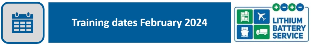 Trainings dates February 2024