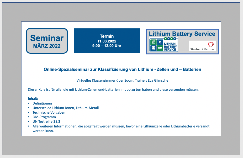 Online-Spezialseminar zur Klassifizierung von Lithium-Zellen und Lithium-Batterien BF-DE-11-ma-rz2022-seminar-lithiumbatteryservice-lithiumzellen-lithiumbatterien-klassifizierung-logistik-versand-verpacken-transport-Kopie