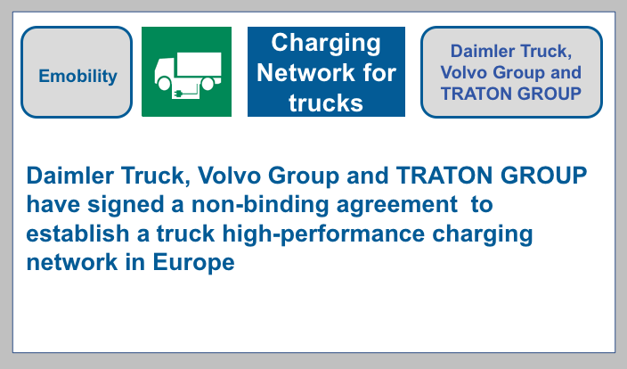 E-mobility - charging network not only for cars but also for trucks and coaches for more sustainable freight transport in the future.