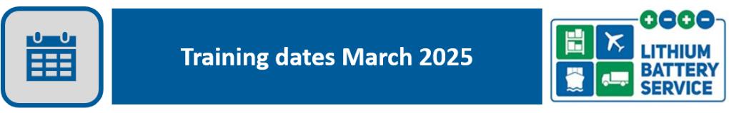 Training dates March 2025 2.0