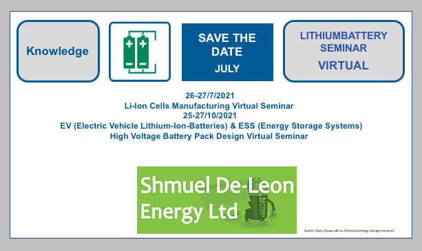 Shmuel De-Leon Energy Ltd- seminars in july 2021