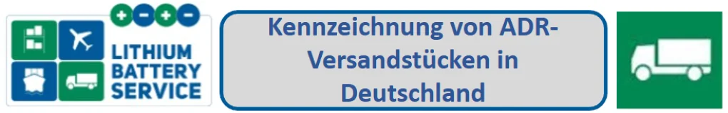 Deutsch als Sprache für die Kennzeichnung von ADR-Versandstücken in Deutschland 19.03.2023 ADR de
