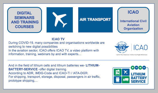 ICAO-TV - In the aviation sector, ICAO offers ICAO-TV, a video platform with information, training, webinars by and with experts...