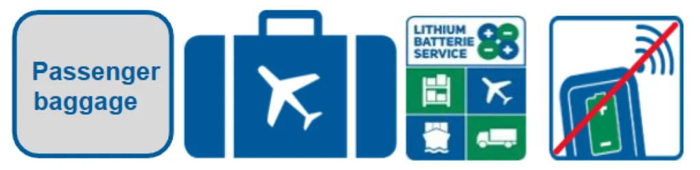 Backage tracker for passenger baggage in air transport