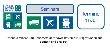 Lithium-Batterie-Service - Übersicht über die Seminare im Juli
