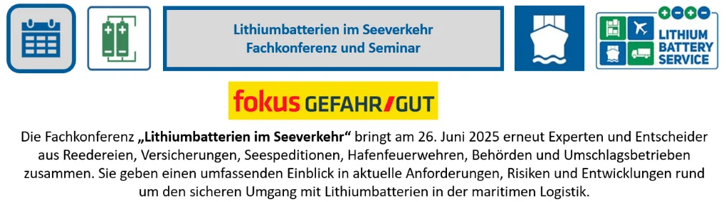 Lithiumbatterien im Seeverkehr 2025-05-23 Lithiumbatterien im Seeverkehr de