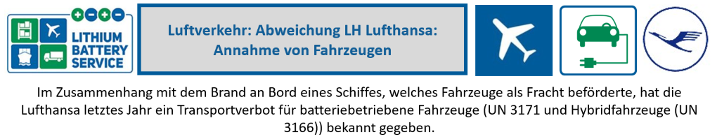 Luftverkehr: Abweichung LH Lufthansa: Annahme von Fahrzeugen Thema 4 de