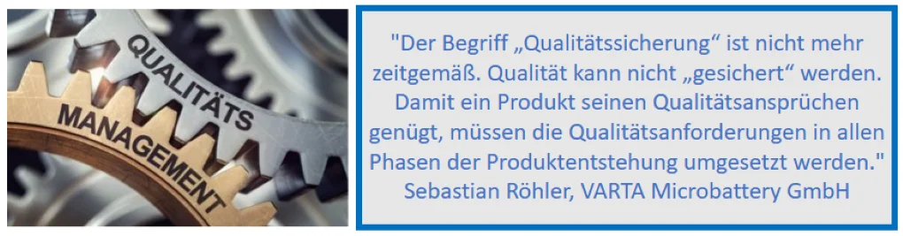 Rückmeldung zu unserem Umformulierungsvorschlag bezüglich Herstellung nach QM-System