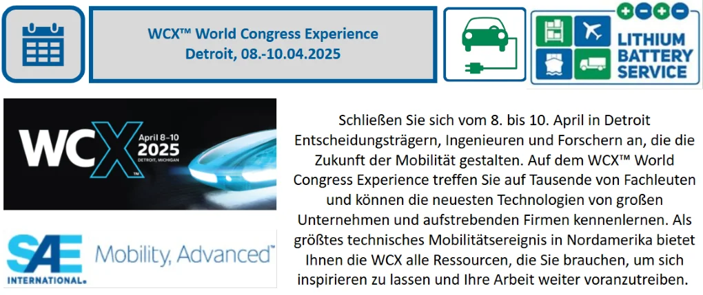 WCX™ World Congress Experience Detroit, 08.-10.04.2025 2025-02-19 WCX 2025 de
