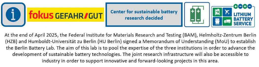 Center for sustainable battery research decided 2025-06-17 Zentrum fr nachhaltige Batterieforschung en